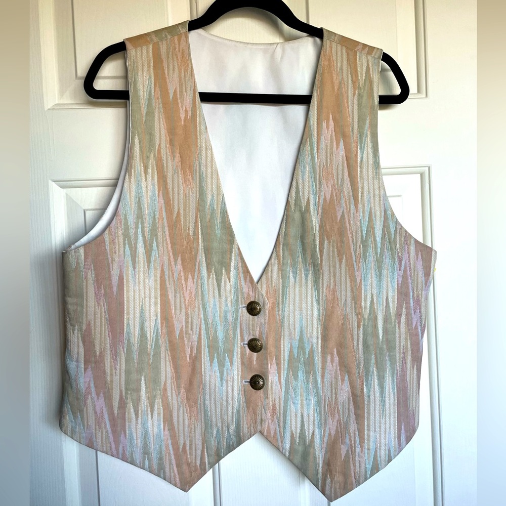 Vintage southwest style pastel vest